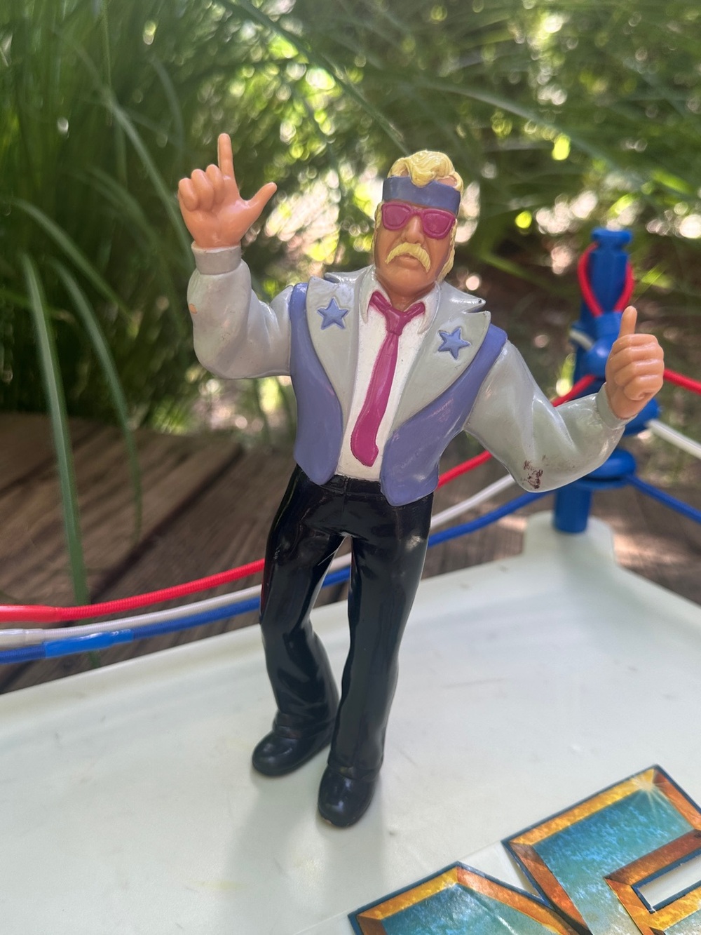 Vintage 1988 LJN WWF WWE Lucious Johnny Valiant Wrestling Superstar Figure